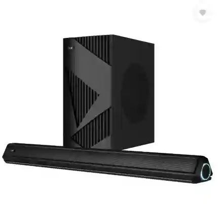  boAt Aavante Bar 1550 Pro with wired subwoofer 160 W Bluetooth Soundbar (Pebble Black, 2.1 Channel)